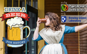 Beer for History 10/14 Pope Dream Brewing 11/4 UNH Brewing Science Laboratory