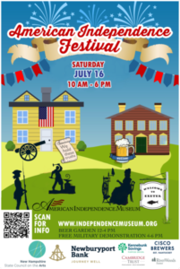 32nd American Independence Festival Poster. Event takes Place Saturday, July 16 10am-6 pm