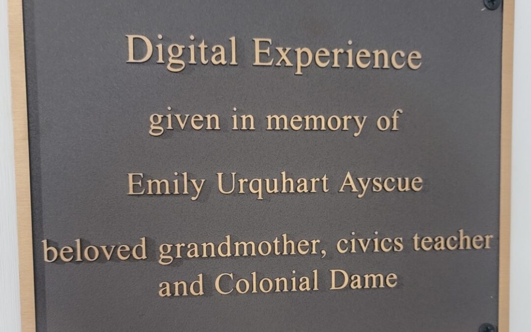 Digital Exhibit Plaque